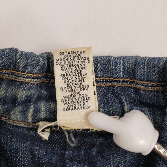 Harolds XS Blue Denim Jacket Vintage Jeans Fall Cotton Spandex Coat - Picture 8 of 16